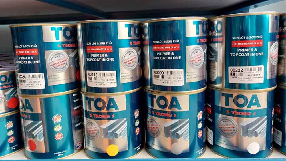 Sơn TOA chiết khấu bao nhiêu phần trăm