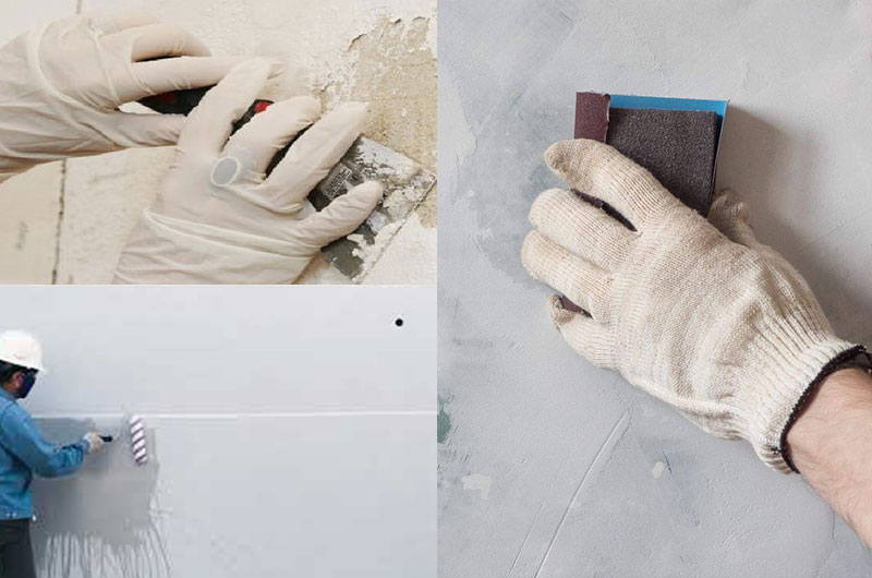 Bảng giá tường sơn trực tiếp tính theo m2 cho nhà cũ