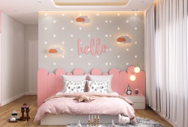 Màu sơn hợp phòng ngủ giúp cho bé gái thông minh, nữ tính