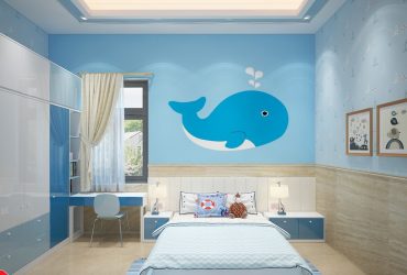 Màu sơn hợp phòng ngủ giúp cho bé trai thông minh và năng động