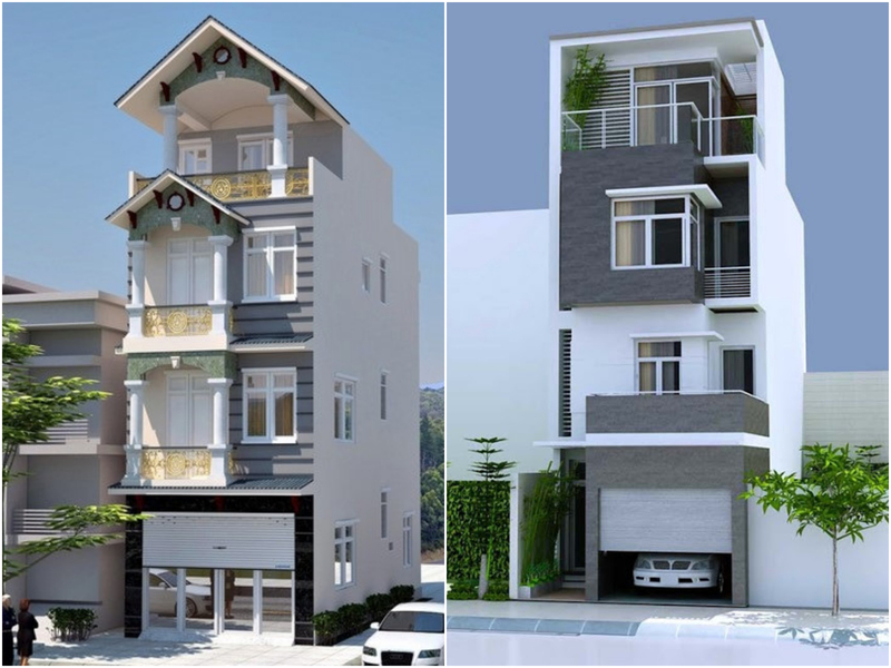 Những màu sơn nhà bên ngoài nhà ống đẹp và sang trọng nhất hiện nay